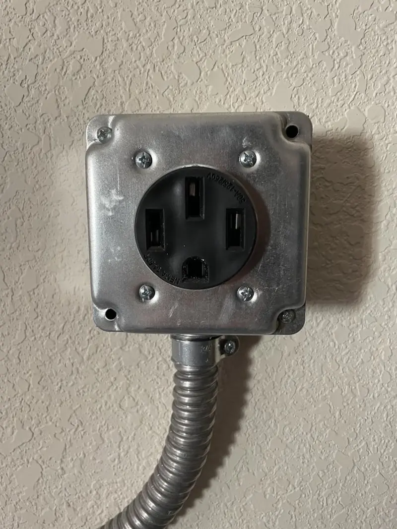 NEMA 14-50 outlet installed for Smart Home Electrical in North Shore